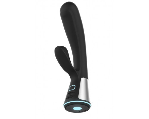 Заказать Чёрный интерактивный вибратор Kiiroo Ohmibod Fuse - 18 см.