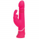 Заказать Розовый вибратор Thrusting Realistic Rechargeable Rabbit Vibrator с имитацией толчков - 22,8 см.