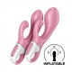 Заказать Розовый вибратор-кролик с расширением Air Pump Bunny 2 - 20,4 см.