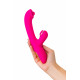 Заказать Розовый вибратор-кролик со стимулирующим шариком Rolli - 22 см.