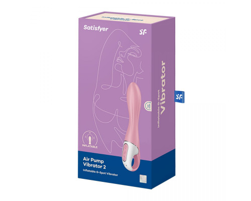 Заказать Розовый вибромассажер с функцией расширения Air Pump Vibrator 2 - 20,9 см.