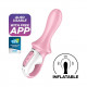Заказать Розовый вибромассажер Air Pump Booty 5+ - 18,1 см.