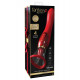 Заказать Красный двухсторонний вибростимулятор Ultimate Pleasure 24K Gold Luxury Edition - 25 см.