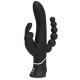 Заказать Черный перезаряжаемый вибратор Triple Curve Rechargeable Rabbit Vibrator - 25,4 см.