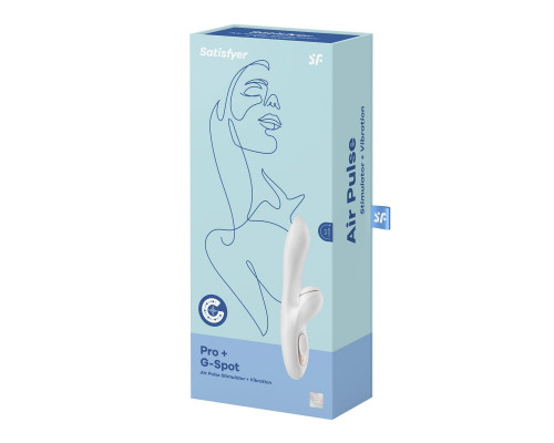 Заказать Вибромассажер с вакуумно-волновой клиторальной стимуляцией Satisfyer Pro + G-Spot - 22 см.