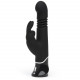 Заказать Черный хай-тек вибратор Greedy Girl Thrusting Rabbit Vibrator - 22,8 см.