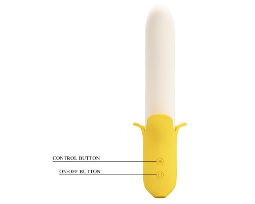 Заказать Силиконовый вибратор Banana Geek - 19,5 см.