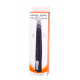 Заказать Чёрный вибромассажер Long John Realistic Thrusting Vibrator с функцией толкания - 20 см.