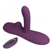 Фиолетовая виброподушка Luka с пультом ДУ