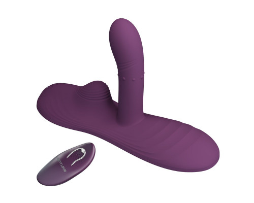 Фиолетовая виброподушка Luka с пультом ДУ
