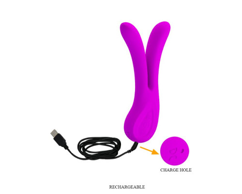 Заказать Сплит-вибратор Ulysses с двумя отростками - 16,5 см.