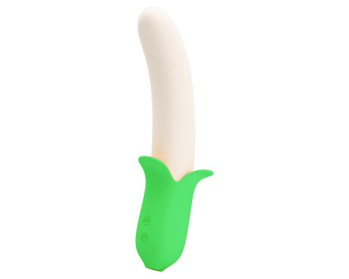 Заказать Силиконовый вибратор Banana Knight - 19,5 см.