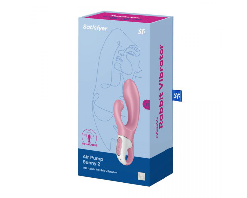 Заказать Розовый вибратор-кролик с расширением Air Pump Bunny 2 - 20,4 см.
