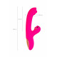 Заказать Розовый вибратор-кролик со стимулирующим шариком Rolli - 22 см.