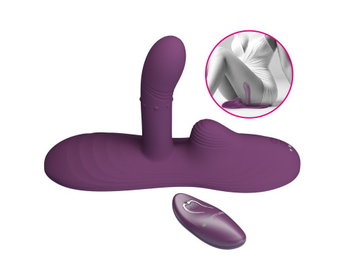 Фиолетовая виброподушка Luka с пультом ДУ