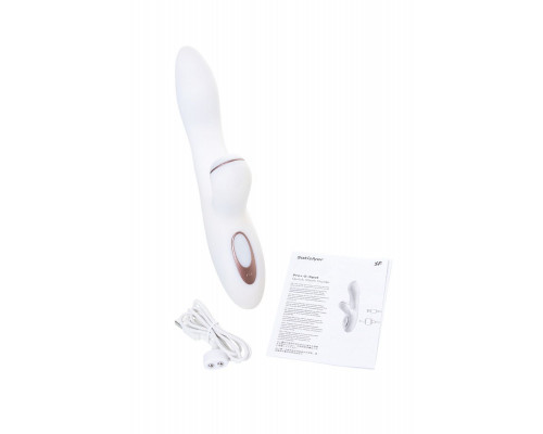 Заказать Вибромассажер с вакуумно-волновой клиторальной стимуляцией Satisfyer Pro + G-Spot - 22 см.