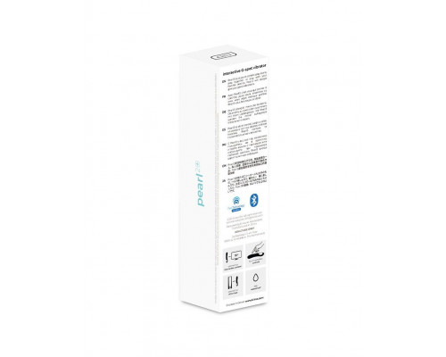 Заказать Голубой интерактивный вибратор Pearl2+ - 20 см.
