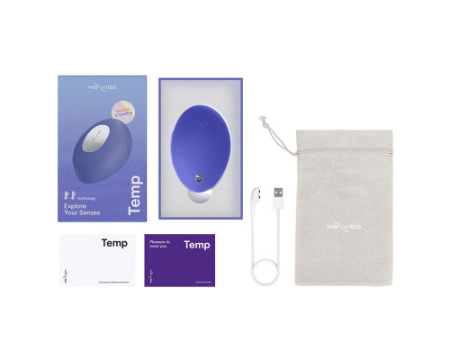 Сиреневый вибратор We-Vibe Temp для температурных игр