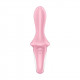 Заказать Розовый вибромассажер Air Pump Booty 5+ - 18,1 см.