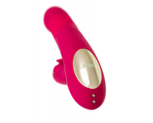 Розовый виброкролик Seri с функцией Up Down - 22 см.