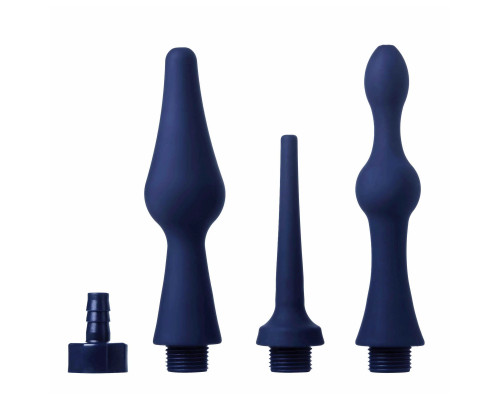 Заказать Набор из 3 универсальных насадок для анального душа Universal 3 Piece Silicone Enema Attachment Set