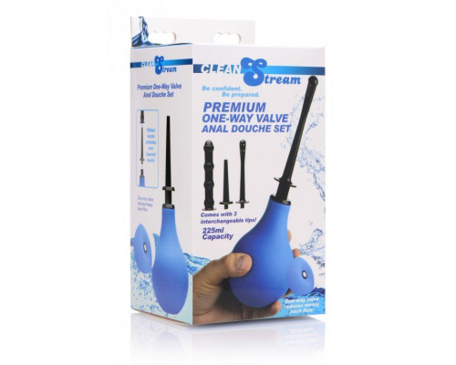 Заказать Анальный душ с 3 насадками Premium One-way Valve Anal Douche Set