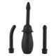 Заказать Чёрный анальный душ с насадками KIT BLACK