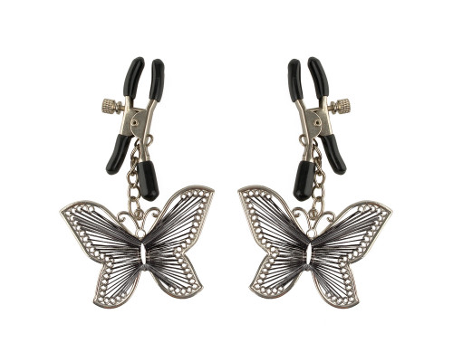 Заказать Зажимы на соски с бабочками Butterfly Nipple Clamps