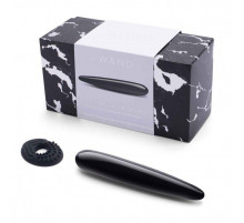 Массажер Le Wand Crystal Slim Wand из черного обсидиана