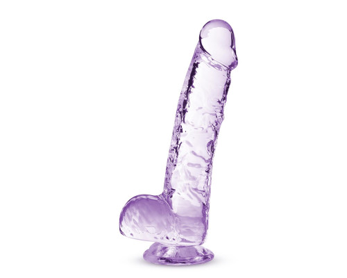 Сиреневый фаллоимитатор 6 Inch Crystalline Dildo - 15,2 см.