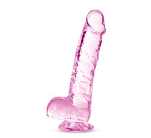 Розовый фаллоимитатор 6 Inch Crystalline Dildo - 15,2 см.