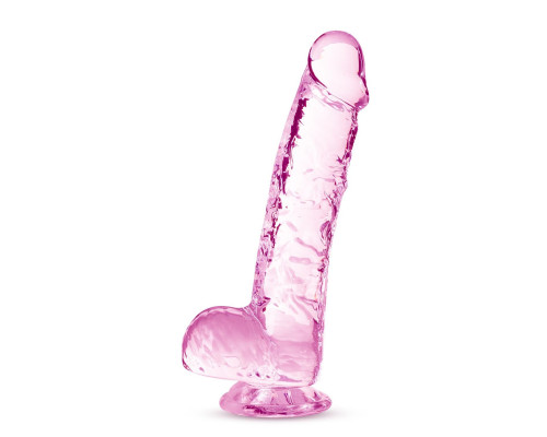 Розовый фаллоимитатор 6 Inch Crystalline Dildo - 15,2 см.