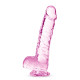 Розовый фаллоимитатор 6 Inch Crystalline Dildo - 15,2 см.