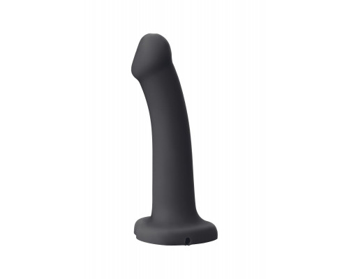 Заказать Черный фаллос с имитацией эякуляции Silicon Cum Dildo L - 19,6 см.
