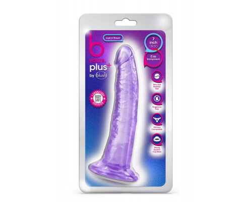 Фиолетовый фаллоимитатор Lust N’ Thrust - 19 см.
