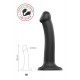 Заказать Черный фаллос на присоске Silicone Bendable Dildo M - 18 см.