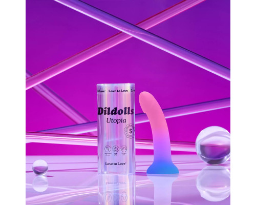 Фаллоимитатор из жидкого силикона Dildolls Utopia S - 15,3 см.