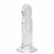 Заказать Прозрачный фаллоимитатор на присоске Gallant Jelly Dildo - 16 см.