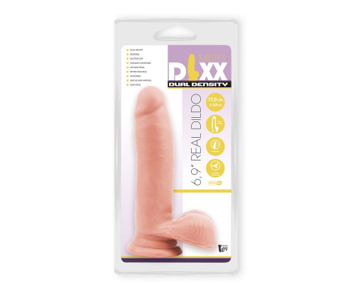 Заказать Телесный фаллоимитатор-реалистик Dual Density Dildo - 17,5 см.