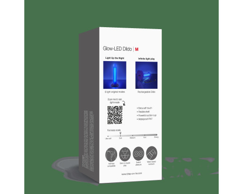 Светящийся фаллоимитатор Strap-on-me Glow-Led Dildo - size M