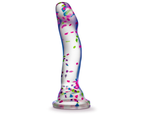 Прозрачный люминесцентный фаллоимитатор Hanky-Panky - 19 см.