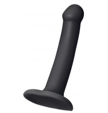 Черный фаллос на присоске Silicone Bendable Dildo S - 17 см.