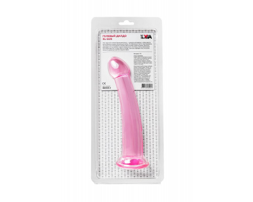 Заказать Розовый нереалистичный фаллоимитатор Jelly Dildo XL - 22 см.
