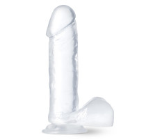 Прозрачный фаллоимитатор Glimmer - 20,3 см.