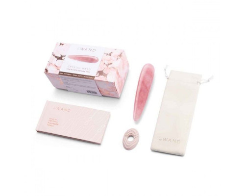 Заказать Массажер Le Wand Crystal Wand из розового кварца