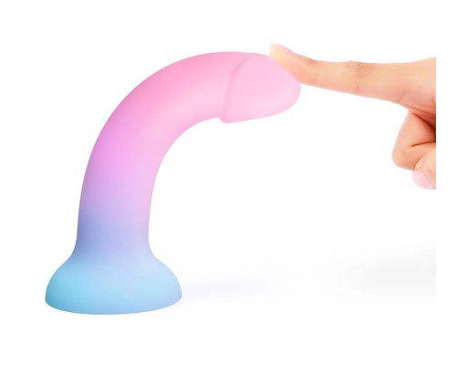 Фаллоимитатор из жидкого силикона Dildolls Utopia L - 19,5 см.