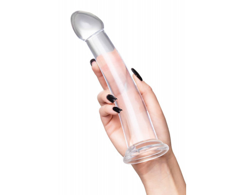 Заказать Прозрачный нереалистичный фаллоимитатор Jelly Dildo XL - 22 см.
