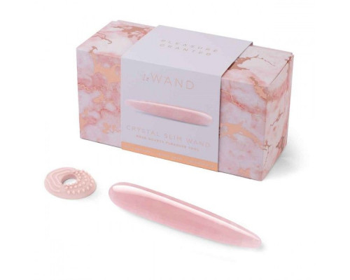 Заказать Массажер Le Wand Crystal Slim Wand из розового кварца