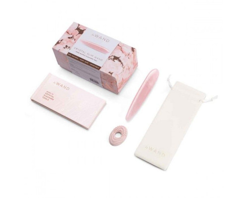 Заказать Массажер Le Wand Crystal Slim Wand из розового кварца