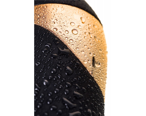 Заказать Чёрный вибратор WANAME Storm со стимулирующими рёбрами - 22,5 см.